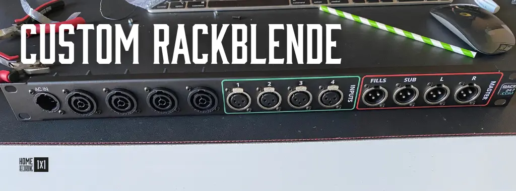 Custom Rackblende In Ear Rack 19" Custom Blende powercon True1 28mm D.-Norm XLR