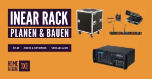Inear Rack bauen -Case Mixer Funk Wlan Behringer Wing